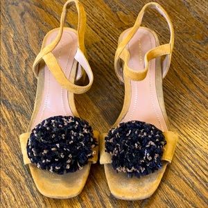 Zara Textured Petal Heels